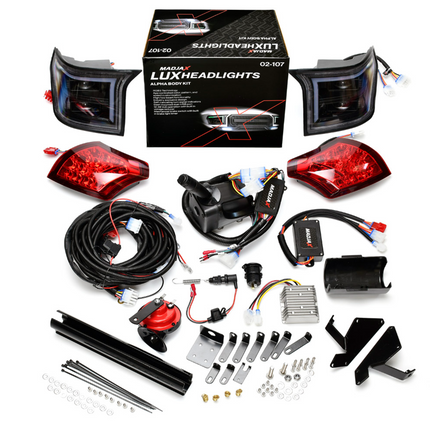 "LUX Edition" Alpha Body Kit + LUX Light Kit + Deluxe Grille - Red (Precedent/Onward/Tempo)