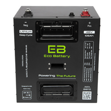 Load image into Gallery viewer, Advanced EV - 48V (51V) 105AH Eco LifePo4 Lithium Battery Bundle with 15A Charger – Thru Hole Style Battery (Installation Kit Included)