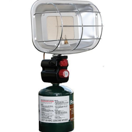 Portable Propane Heater and Cup Holder - Piezo-Ignited