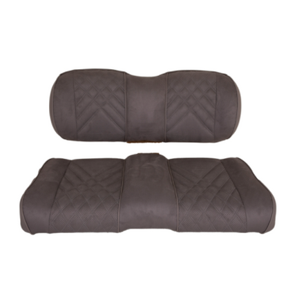 Premium RedDot Pewter Suede Front Seat Assemblies for EZGO RXV