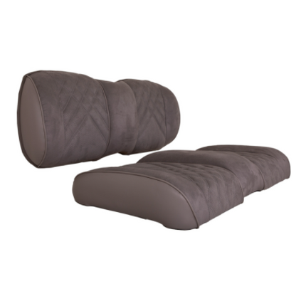 Premium RedDot Pewter Suede Front Seat Assemblies for EZGO RXV
