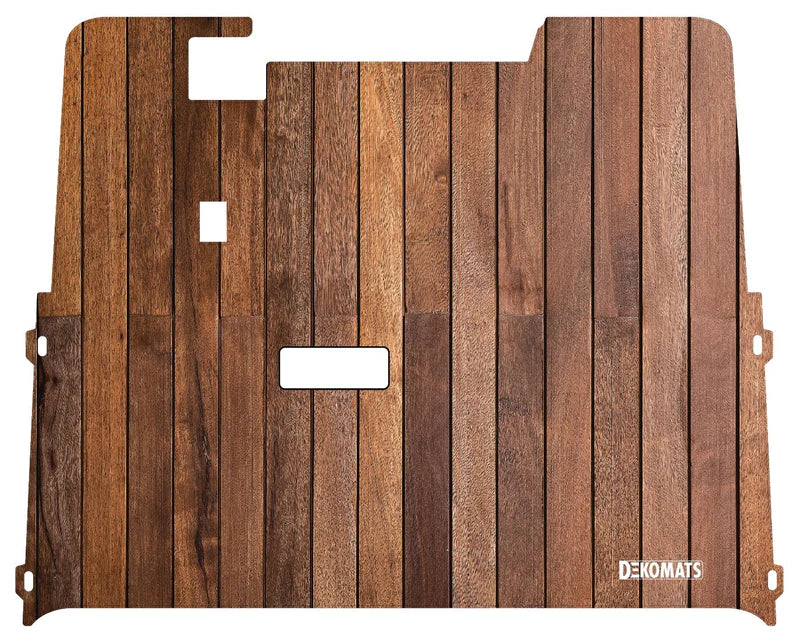 Dekomats Golf Cart Floor Mat - Teak Wood