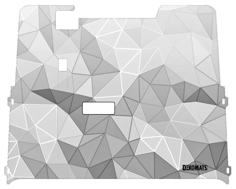 Dekomats Golf Cart Floor Mat - White Abstract