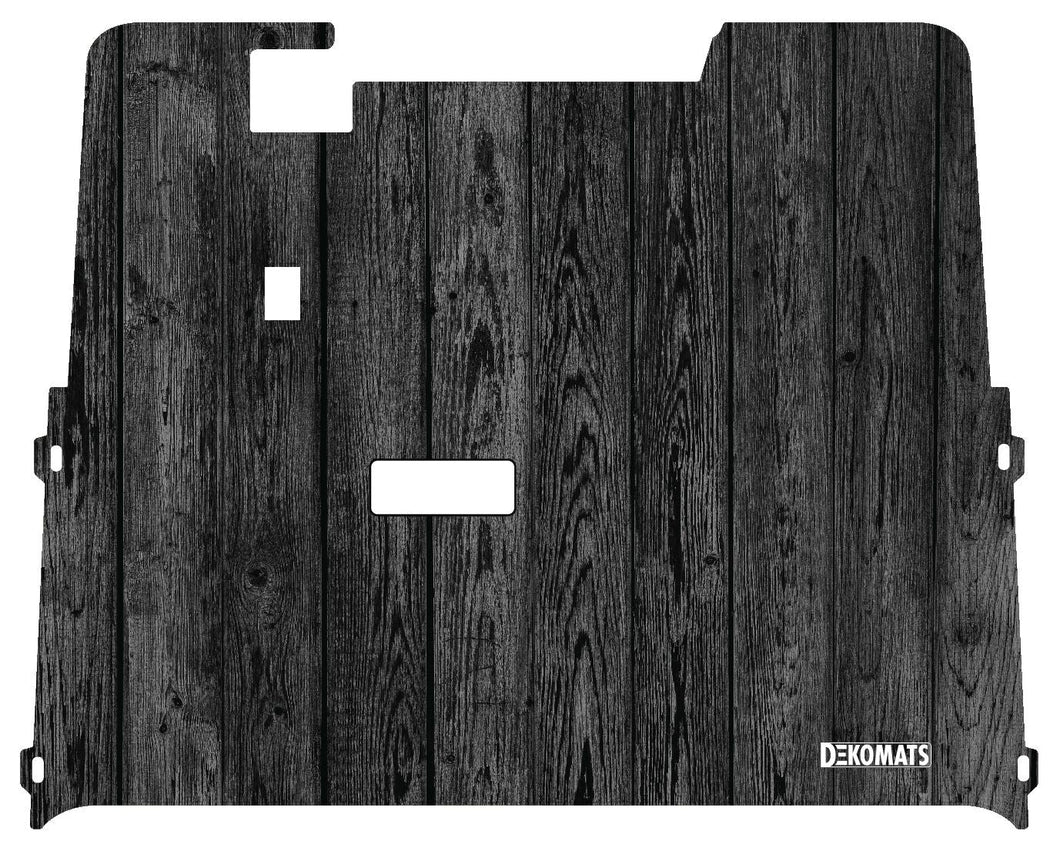 Dekomats Golf Cart Floor Mat - Black Wood