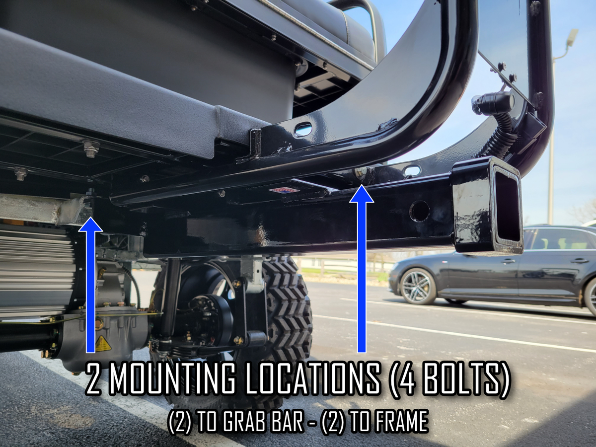 Evolution Golf Cart Heavy Duty 2" Hitch Receiver Converted Carts