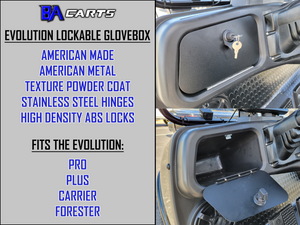 Evolution Golf Cart Lockable Glovebox Kit