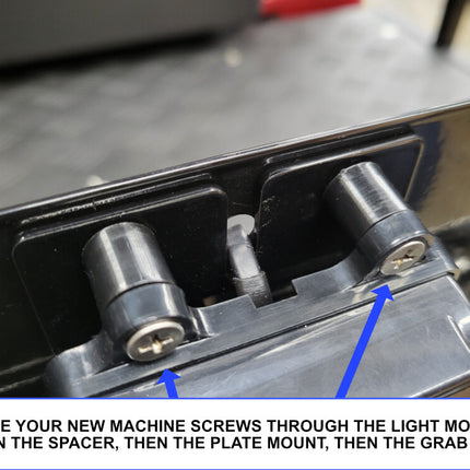 Evolution D5 and D2 Golf Cart License Plate Mount