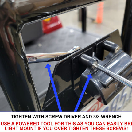 Evolution D5 and D2 Golf Cart License Plate Mount