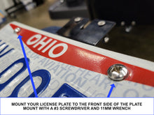 Load image into Gallery viewer, Evolution Golf Cart License Plate Mount